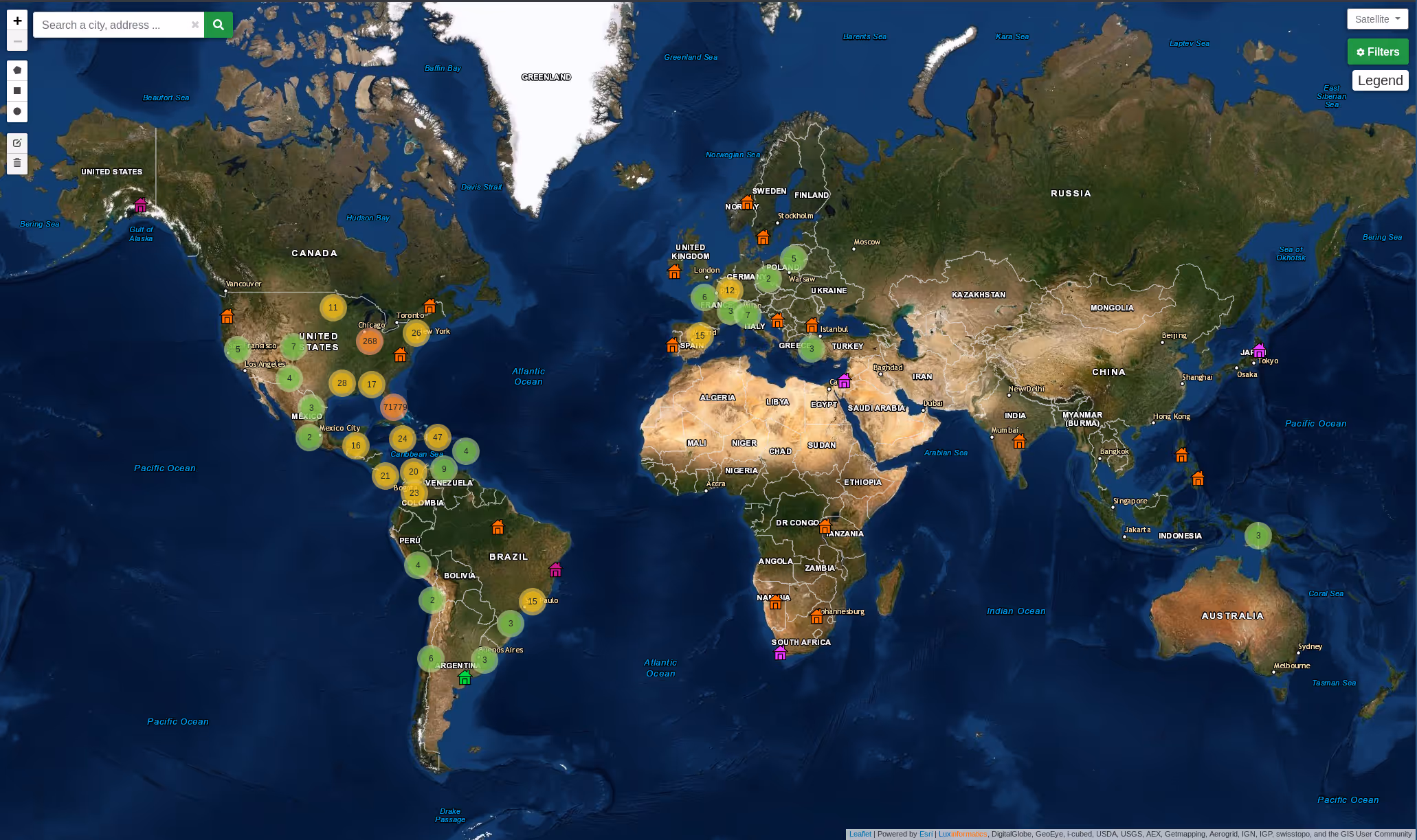 Image (click to enlarge) Image of our real estate project front-end.