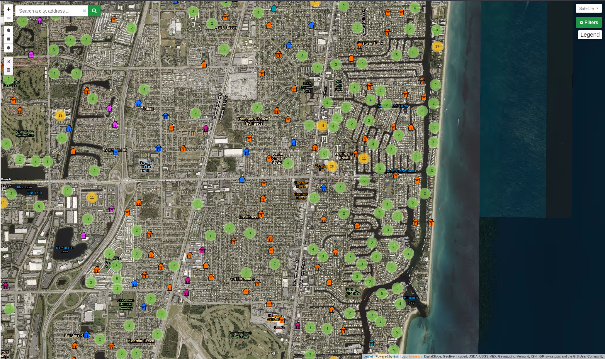Image (click to enlarge) Image of our real estate project front-end.