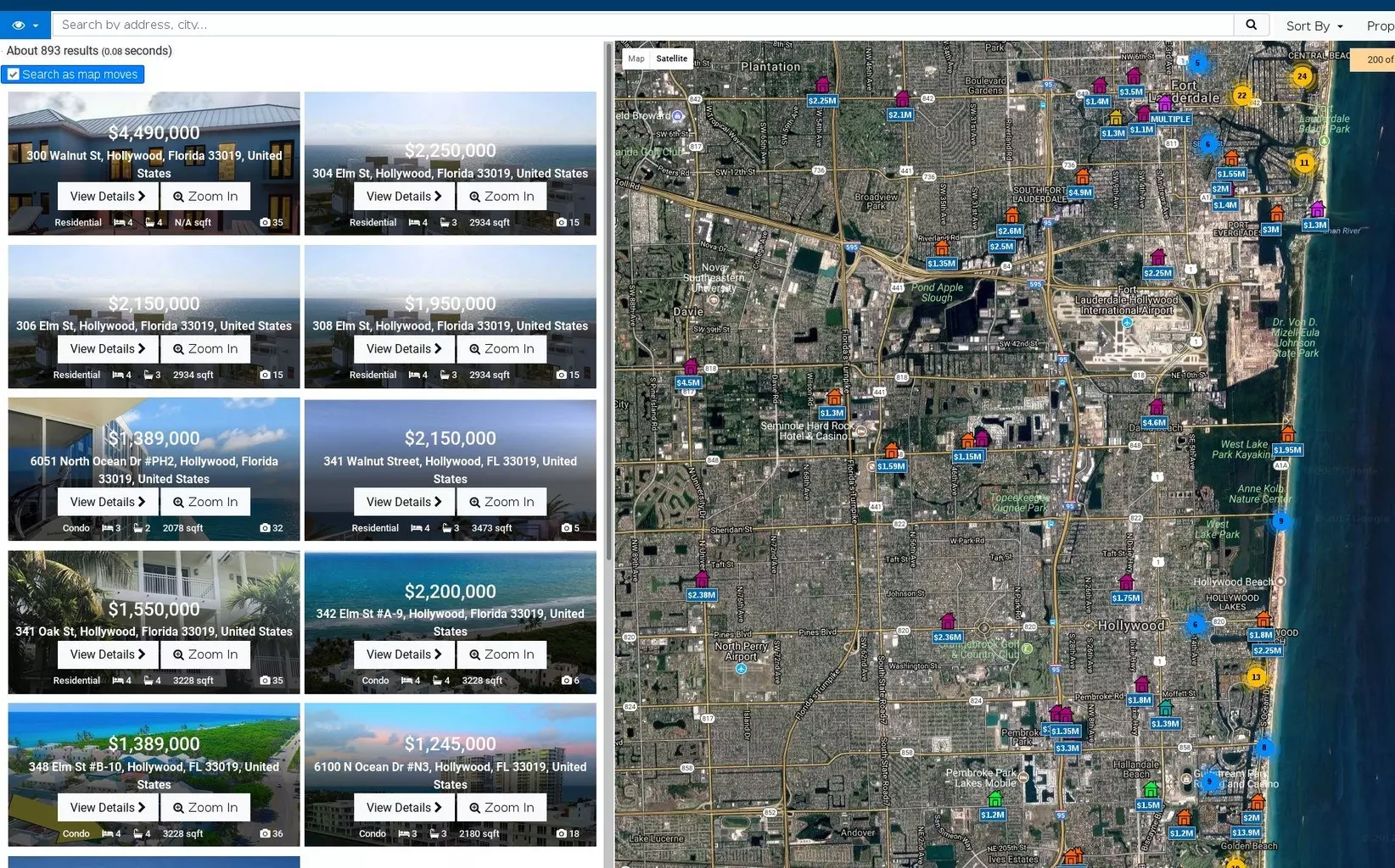 Real estate map search project - Cosmic HPC